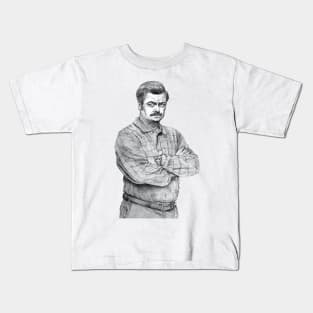 Ron F-ing Swanson Kids T-Shirt